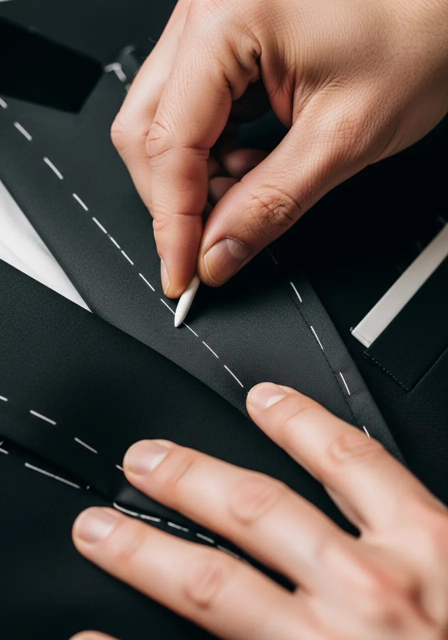 Tuxedo jacket detail